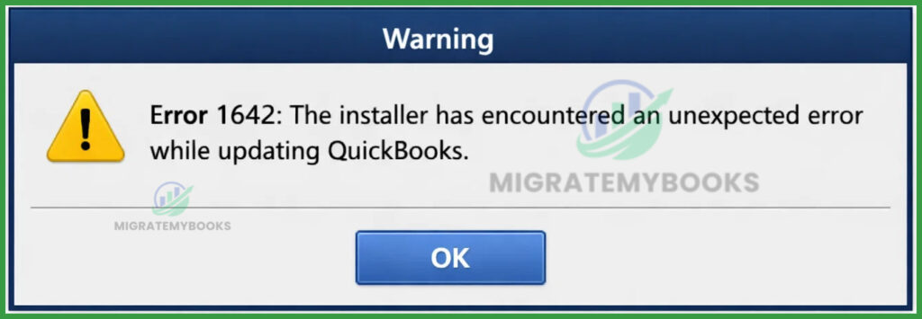 QuickBooks Error 1642