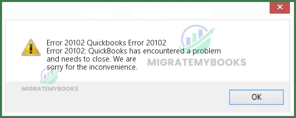 QuickBooks Error 20102