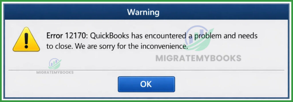 QuickBooks Error 12170