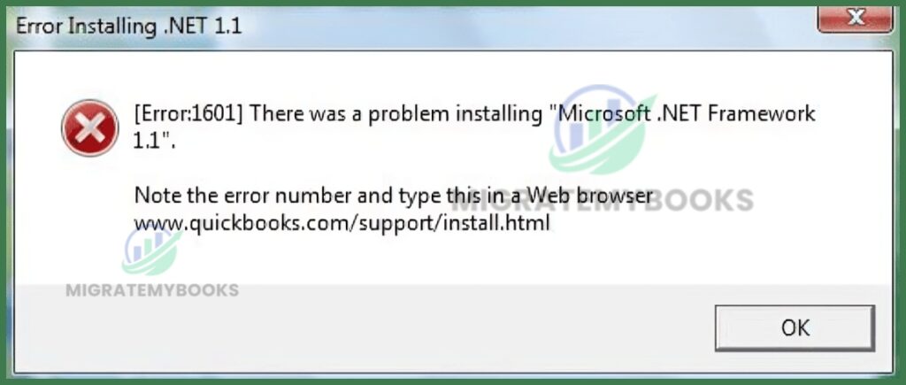 QuickBooks Error 1601