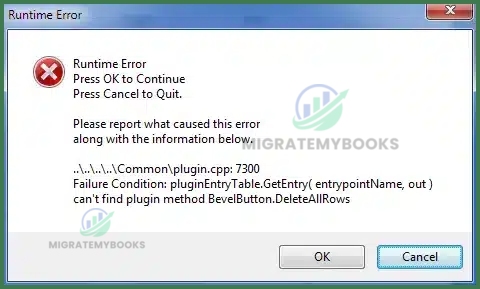 QuickBooks Error 7300