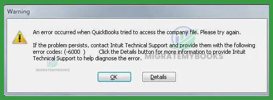 QuickBooks Error 6000 Series During Migration
