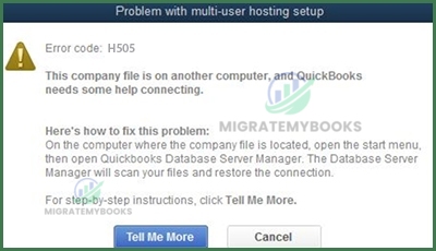 QuickBooks Error H505