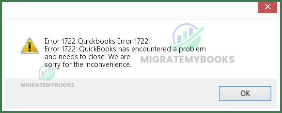 QuickBooks Error 1722