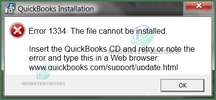QuickBooks Error 1334
