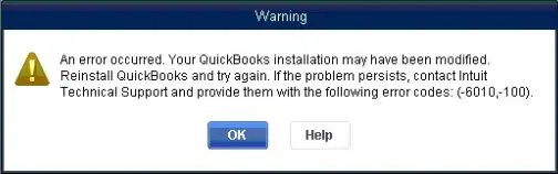 Quickbooks Error 6010,-100 