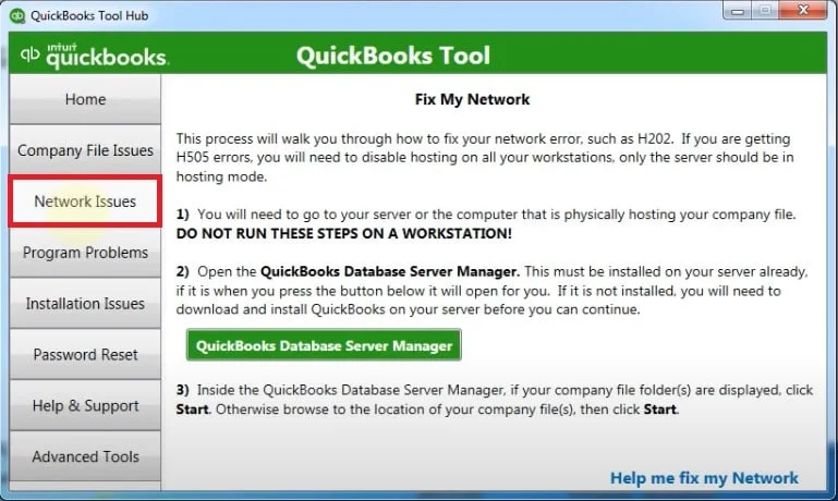 QuickBooks Error H202: Multi‑User Connection Failure 4 QuickBooks Tool Hub