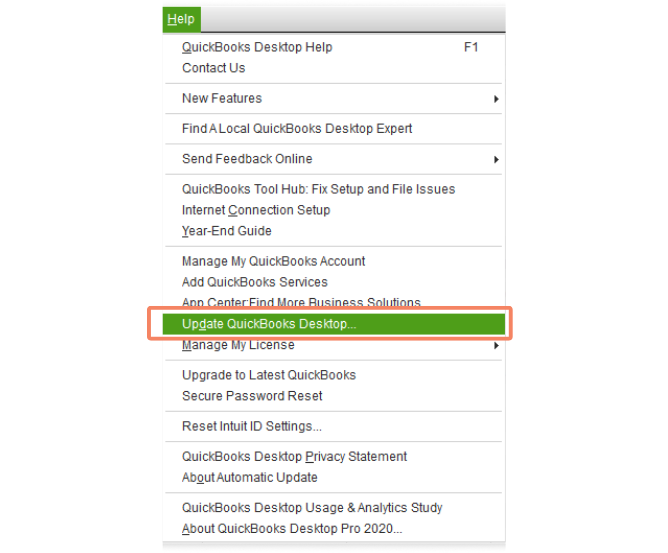 Update Quickbooks Desktop