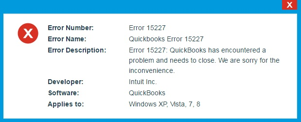 Resolving QuickBooks Error 15227 in Payroll and Maintenance Updates 1 QuickBooks Error 15227