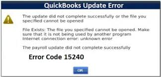 Resolving QuickBooks Error 15240 During Updates 1 QuickBooks Error 15240