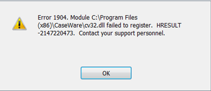 QuickBooks Error 1904 – Windows Component Dependency 1 QuickBooks Error 1904