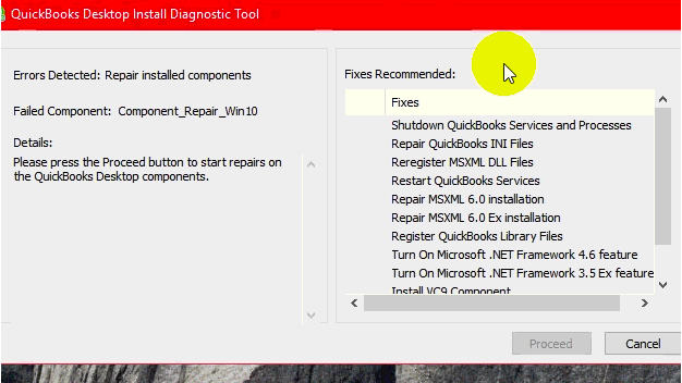 QuickBooks Error 1904 – Windows Component Dependency 2 Error Image