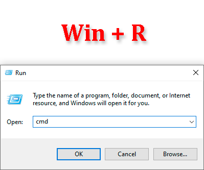  Windows + R