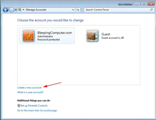 Change account type