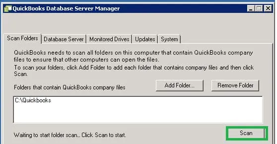  QuickBooks Database Server Manager