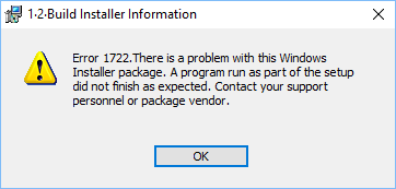 Quickbooks Error 1722