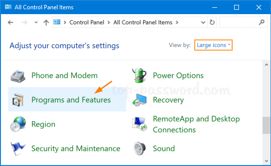 QuickBooks Error 1903 - Installation Module Failed 6 Control Panel