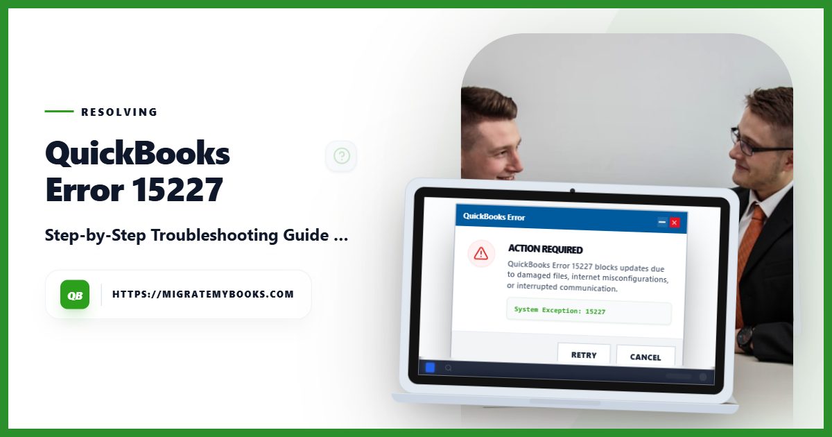 QuickBooks Error 15227 – Fix Maintenance Release Update Failures