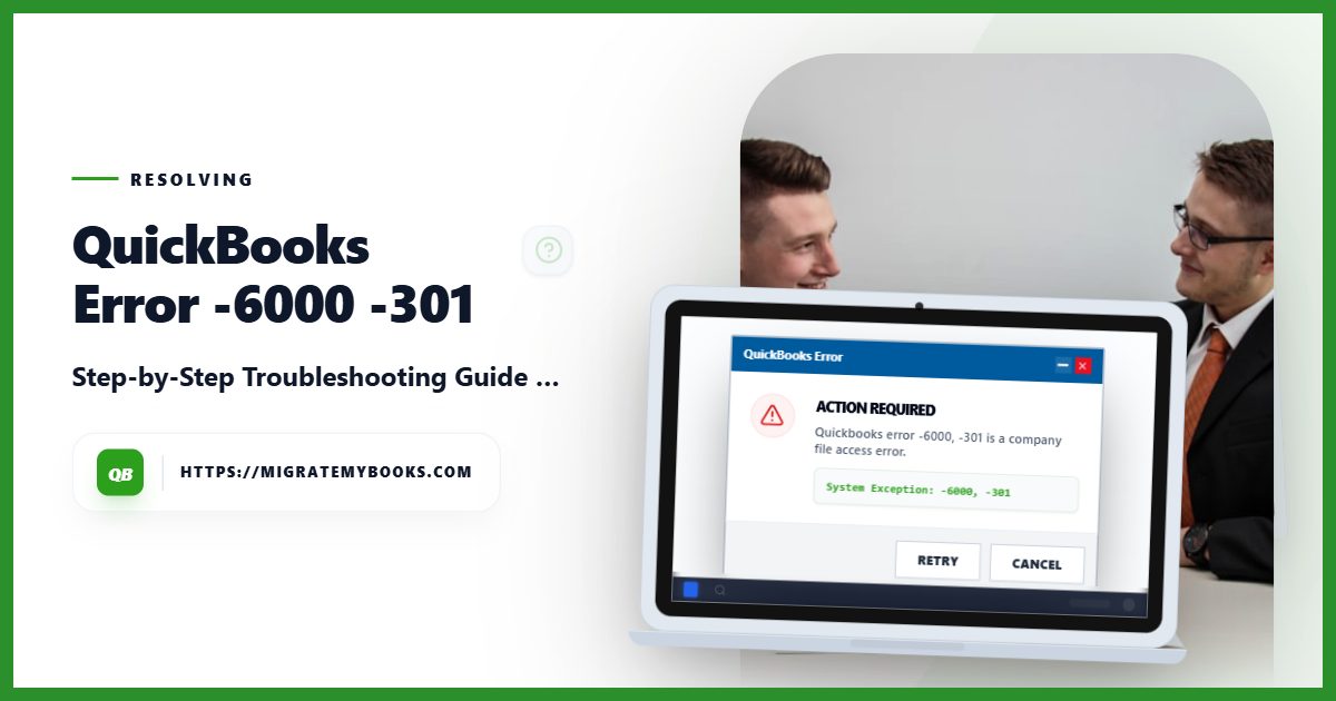 QuickBooks Error -6000, -301: Access & File Fix Guide