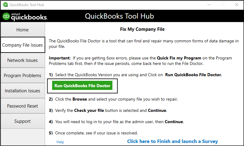 Resolve QuickBooks Error PS038 – Stuck Paychecks and Update Failures 6 QuickBooks File Doctor.